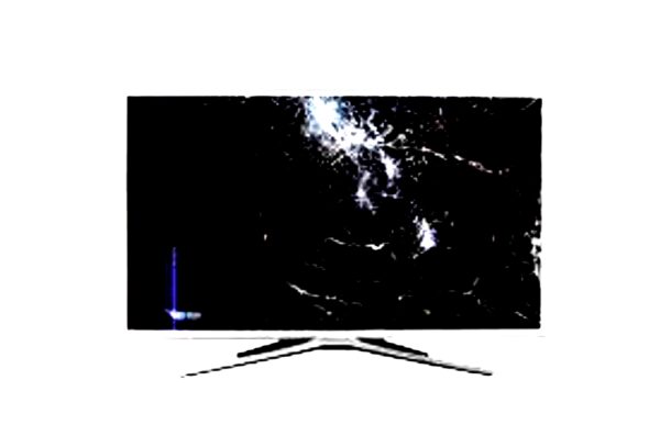broken tv screen